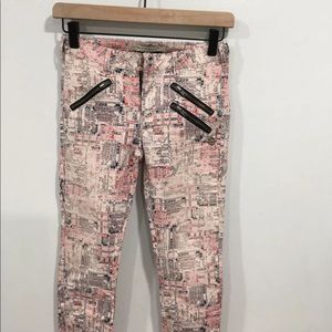 Madison scotch moto printed skinny jeans